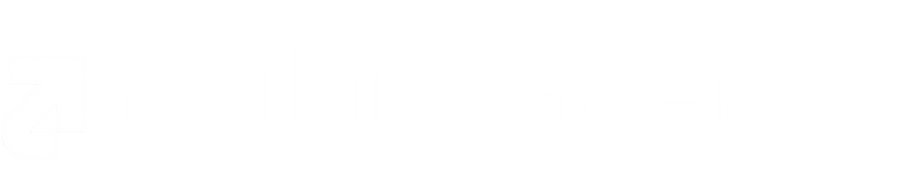 MultiAcademy Yatay logo, beyaz