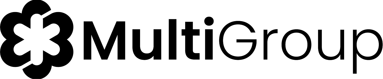 Developer MultiGroup Yatay logo, siyah